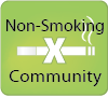 non smoking community badge